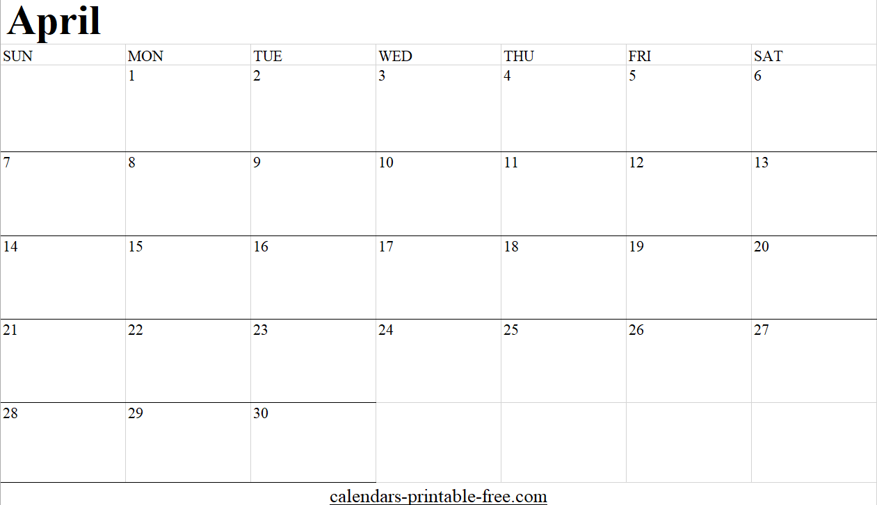 April 2024 calendar Excel