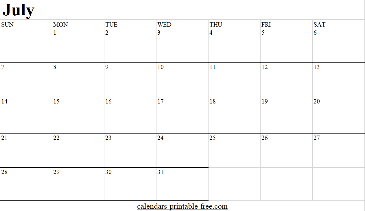 July 2024 calendar Excel