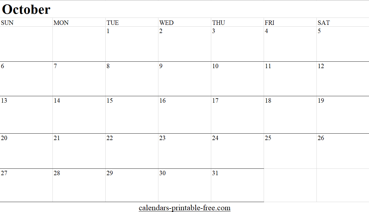 October 2024 calendar Excel